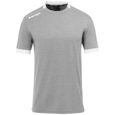 Kempa Sport T-shirt Player Jersey (100% Polyester) grey/white Men