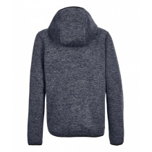 Killtec Knitted Fleece Jacket with Hood - warm, cosy - navy blue Kids