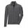 Killtec Knitted Fleece Jacket Kow 136 with Stand-up Collar in Herringbone Look - 2-Way Stretch - Grey Men