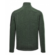 Killtec Knitted Fleece Jacket Kow 136 with Stand-up Collar in Herringbone Look - 2-Way Stretch - Green Men