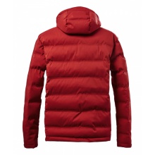 Killtec Quilted Jacket Kow 151 with Hood - Water and Wind Resistant - Red Men