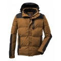 Killtec Winter Quilted Jacket Kow 152 (removable hood, water and wind resistant) curry yellow Men