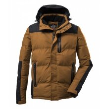 Killtec Winter Quilted Jacket Kow 152 (removable hood, water and wind resistant) curry yellow Men