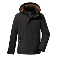 Killtec Winter Jacket Kow 206 Down Look with Hood (wind and waterproof, breathable, PFC-free) black Kids