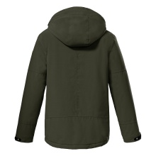 Killtec Winter Jacket Kow 206 Down Look with Hood (wind and waterproof, breathable, PFC-free) olive green Kids