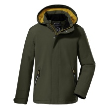 Killtec Winter Jacket Kow 206 Down Look with Hood (wind and waterproof, breathable, PFC-free) olive green Kids