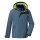 Killtec Winter Jacket Kow 206 Down Look with Hood (windproof, waterproof, breathable, PFC-free) blue-gray Kids