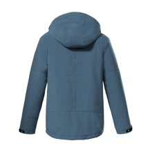 Killtec Winter Jacket Kow 206 Down Look with Hood (windproof, waterproof, breathable, PFC-free) blue-gray Kids