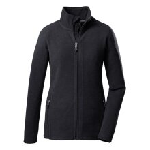 Killtec Fleece Jacket FLC (Stand-up collar, warm, soft) black/melange Women