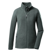 Killtec Fleece Jacket FLC (Stand-up collar, warm, soft) blue-green Women