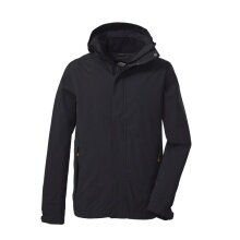 Killtec functional jacket KOS 87 with detachable hood (waterproof, windproof) black men's