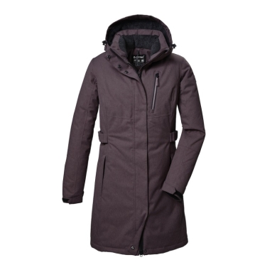 Killtec Winter Functional Parka KOW 303 Parka with Hood (breathable, windproof) mauve violet ladies