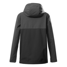 Killtec Softshell Jacket KOS 219 (Hood, wind and water repellent) anthracite grey Boys