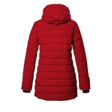 Killtec Winter Quilted Parka KOW 55 QLTD Parka with Hood (breathable, windproof, water-repellent) red Ladies