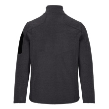 Killtec Knitted Fleece Jacket Kow 28 with Stand-up Collar (high wearing comfort) dark grey Men