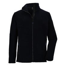 Killtec Knitted Fleece Jacket Kow 28 with Stand-up Collar (high wearing comfort) dark navy Men