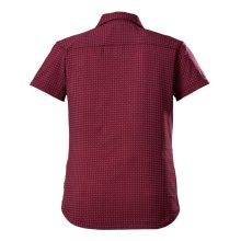 Killtec hiking blouse short sleeve KOS 77 (4-way stretch, quick-drying) dark red women