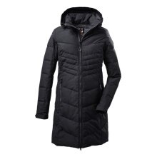 Killtec Winter Down Coat with Detachable Hood (Parka, Water and Wind Resistant) Black Women