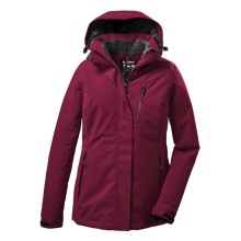 Killtec Winter Jacket KOW 140 with Hood (waterproof and windproof) dark raspberry Women