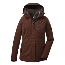 Killtec Winter Jacket KOW 140 with Hood (waterproof and windproof) autumn leaf brown Women