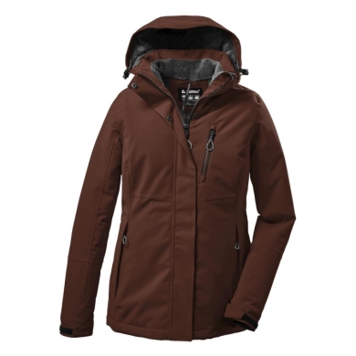 Killtec Winter Jacket KOW 140 with Hood (waterproof and windproof) autumn leaf brown Women