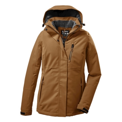 Killtec Winter Jacket KOW 140 with Hood (waterproof and windproof) caramel brown Women