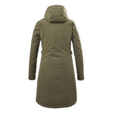 Killtec winter coat with detachable hood (waterproof and windproof, parka) olive green women