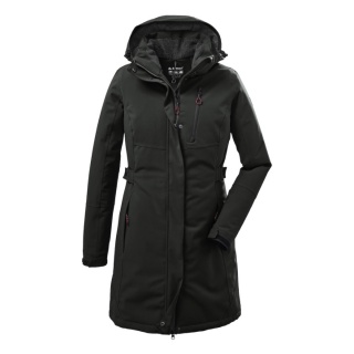 Killtec Winter coat with detachable hood (waterproof and windproof, Parka) dark olive green Women