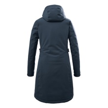 Killtec Winter coat with detachable hood (waterproof and windproof, parka) petrol blue women