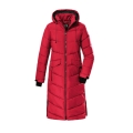 Killtec Winter Down Coat KOW 62 QLTD with Hood (breathable, water and wind resistant) dark red Women