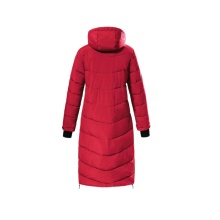 Killtec Winter Down Coat KOW 62 QLTD with Hood (breathable, water and wind resistant) dark red Women