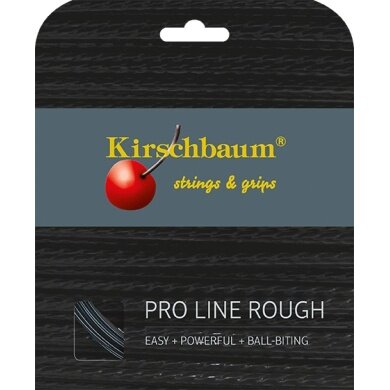 Kirschbaum Tennis String Pro Line Rough (Durability+Spin) black 12m Set