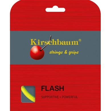 Kirschbaum Tennis String Flash (Durability+Power) yellow 12m Set