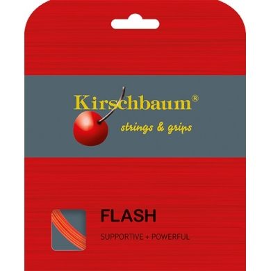 Kirschbaum Tennis String Flash (Durability+Power) orange 12m Set