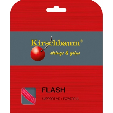 Kirschbaum Tennis String Flash (Durability+Power) pink 12m Set