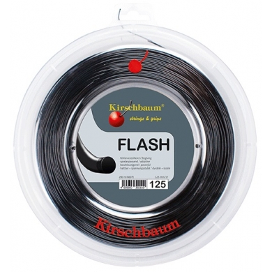 Kirschbaum Tennis String Flash (Durability+Power) black 200m roll