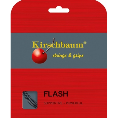 Kirschbaum Tennis String Flash (Durability+Power) black 12m Set