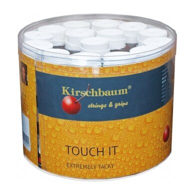 Kirschbaum Overgrip Touch it 0.5mm (extreme grip) white 60-piece box