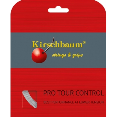 Kirschbaum Tennis String Pro Tour Control (Durability+Control) silver 12m Set