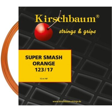 Kirschbaum Tennis String Super Smash (Durability+Control) orange 12m Set