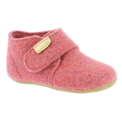 Living Kitzbuhel Slippers Velcro Model Felt (Wool) - high shaft - plain Kids pink Toddlers (18-26)