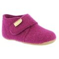 Living Kitzbuhel Slippers Velcro Model Felt (Wool) - high shaft - plain Kids violet Children (27-30)