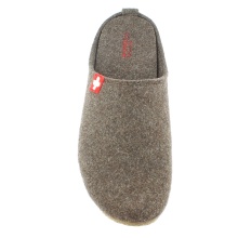 Living Kitzbuhel Slippers Felt Slipper (Wool) Swiss Cross Brown Men