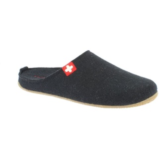 Living Kitzbuhel Slippers Felt Slippers (Wool) Swiss Cross Black Men