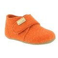 Living Kitzbuhel Slippers Velcro Model Felt (rec. Wool) - high shaft - Plain Kids orange Children (24-26)