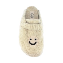 Living Kitzbühel Slippers Clog Smile Premium (Sheepskin, with Footbed) oat milk white Women