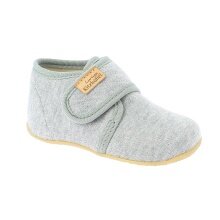 Living Kitzbühel Slippers Velcro Jersey (100% Cotton) Solid Colour Kids Light Grey Toddlers (18-26)