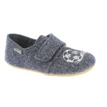 Living Kitzbühel Velcro Model Felt Football Stick (recycled wool) dark blue Slippers Toddlers