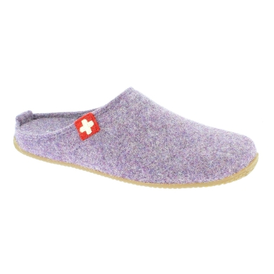 Living Kitzbuhel Slippers Felt Slipper (70% Wool) Swiss Cross mauve haze violet Women