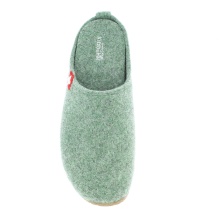 Living Kitzbuhel Slippers Felt Slipper (70% Wool) Swiss Cross forest green